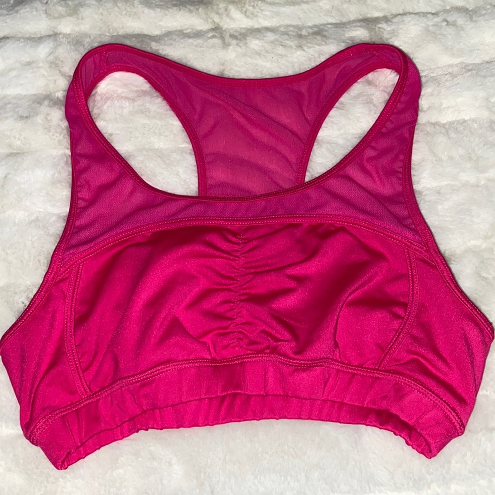 PURE & SIMPLE Active Racerback Sports Bra Polyester Spandex Blend Medium M Med